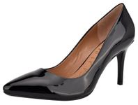 Calvin Klein Women's Gayle Pump, Black Leather, 8