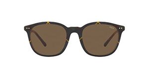 POLO RALPH LAUREN Men's Ph4188 Sunglasses, Shiny Dress Gordon/Brown, 53 mm