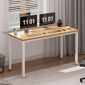 SogesHome Escritorio de Oficina 100 x 60 x 75 cm PC Escritorio Estación de Trabajo para Uso de Oficina en el hogar Mesa de Escritura, Mesa de Comedor Mesa de Conferencia, AC3BW-100-SH