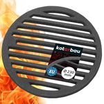 KOTARBAU Fireplace Grate, Diameter 23 cm, Round Grate, Ash Grate, Fireplace, Table Grate, Stove Grate, Fireplace, Replacement Parts, Accessories, Cast Iron Grate, Oven Grate, Grill Fireplace