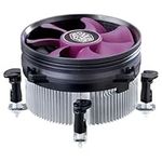 Cooler Master X Dream i117 CPU Air Cooling System - 60.4 mm Low-Profile Cross-Shaped Design, 95mm Low-Noise Fan (19 dBA, 1800 RPM), Push-Pin Clip Installation - Compatible with Intel LGA 1200 Sockets