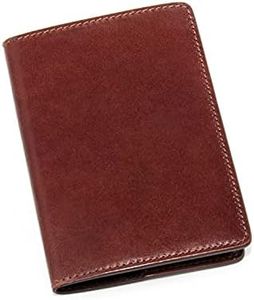 Maruse Italian Leather Passport Cover for Men and Women, Handmade in Italy, Brown