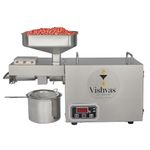 Vivatra Vishvas Oil Maker Machine For Home Use Vi-582Tc 600 Watts Cold Oil Press Machine With Multiple Seed Simplified Digital Temperature Controller, Stainless Steel (Silver) (Silver)