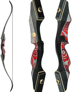 PMZ Recurve Bow and Arrow, Newset Professional Aldults Archery Hunting Bow, 60'' Wooden Takedown Bow, for Youth Beginners to Advanced Outdoor Practice & Hunting, Right Hand, 40 lbs