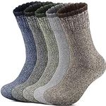 Men's Wool Socks 5 Pack Thermal Soc