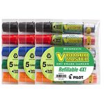 Pilot V Board Master Refillable Dry Erase Markers, Bullet Tip, Assorted Ink Colors, 15-Pack (43921)