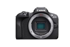 Canon EOS R100 Mirrorless Camera Body - 24.1MP, 4K Video | Dual Pixel CMOS Auto Focus | Wi-Fi & Bluetooth | Pop-Up Flash | Easy-To-Use