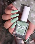 Bad Company Nail Polish 10ml, No Toxin Nail Lacquer, Long Lasting, Chip Resistant, Vegan, Quick Dry & Cruelty-Free Nail Paint Enamel, Glossy Finish Green Nail Paint (Says Who - 83)