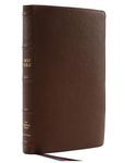 The Holy Bible: New King James Version, Brown, Premium Goatskin Leather, Comfort Print, Premier Collection: Thinline Reference