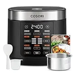 COSORI Rice Cooker Maker 18 Functions Multi Cooker, Stainless Steel Steamer, Warmer, Slow Cooker, Sauté, Timer, Small & Mini Appliance for 2/4/6/8 People, JapaneseStyle, Olla Arrocera, 10 cup Uncooked