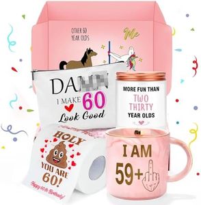 60th Birthday Gifts for Women Funny Best Gifts for Women Over 60 Cool Gifts for 60 Year Old Woman Gifts for Women in Their 60s Happy 60th Birthday Decorations for Woman 60th Birthday Gift Ideas