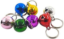 COZY PUPPIES Metal Jingle Bells Loose Beads Festival Party Decoration, Pet Cat Puppy Dog Bells For Collar, (Random Color) Large Bell 22.Mm (4.Pcs Bell Pack) - Random, Multicolor