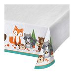 Wild One Woodland Plastic Tablecloths, 3 ct