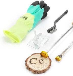 AIMOADO 1" Letter C Branding Irons, Steak Branding Irons Personalized for Hats Wood (Alphabet C and c)