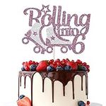 Dalaber Rolling into 6 Cake Topper 