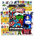 Marvel Shop Avengers Sticker Book for Kids - 4 Sheets with Over 295 Stickers Crafts, Rewards, and More (Superhero Scrapbooking Sheets) Craft Supplies