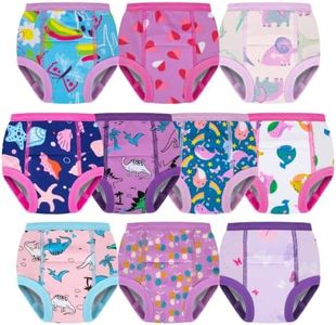 BIG ELEPHANT 10-Pack Potty Training Underwear, Toddler Training Pants