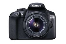 Canon EOS 1300D DSLR Camera with EF-S18-55 IS II F3.5-5.6 Lens - Black (Renewed)