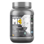 MuscleBlaze Biozyme Performance Whey Protein | Clinically Tested 50% Higher Protein Absorption | Informed Choice UK, Labdoor USA Certified & US Patent Filed EAF® (Magical Mango, 1 kg / 2.2 lb)