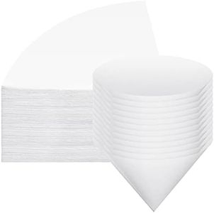 Touman Fryer Oil Filter Cone Filters Non Woven Filter Cones Filter Cooking Oil Filter Cones for Maple Syrup Making and Oil (60 Pieces,10 Inch)