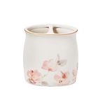 SKL Home Misty Floral Toothbrush Holder, Pink/Multicolored