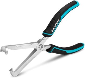 DuraTech 8-Inch Electrical Disconnect Pliers, Straight Automotive Connector Pliers for Automotive Connector & Sensor Removal