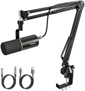 TONOR Dynamic Podcast Microphone, XLR/USB Mic, Cardioid Studio Mic
