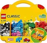 LEGO 10713 Classic Creative Suitcase, Toy Storage Case with Fun Colourful Building Bricks, Gifts for 4 plus Year old Kids, Boys & Girls