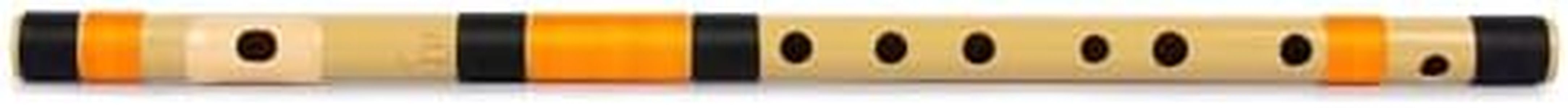 Radhe Flutes | PVC Fiber | D Sharp Bansuri | Middle Octave | Right Handed (16 Inches)