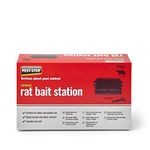 Pest-Stop Rat Bait Station - Bait Box for Pest Control - Rat Killer - Rats Control - Fast Acting - All Weather - Indoor and Outdoor - Rat Control for Home, Office, Garden, Industry