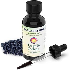 Stomach Saver from Dr. Clark Store, Contains Lugol’s Iodine 2% Granular Iodine - 1 fl. Oz with a Dropper and Cone Cap for Traveling