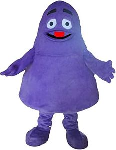FurryWu Studio New Grimace Purple Monster Mascot Costume Adult Size Mascotte Mascota Carnival Party Cosply Costume Fancy Dress Suit