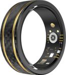 Smart Heart Rate Monitor Sleep Tracker Blood Oxygen Fitness Tracker Pedometer Step Counter Calories Waterproof Health Smart Rings for Men Women Carbon Fiber Ring
