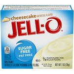 Jell-O Sugar-Free Instant Pudding and Pie Filling, Cheesecake, 1-Ounce Boxes (Pack of 6)