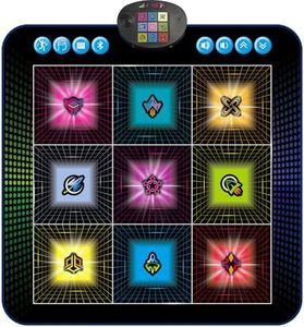 SUNLIN Light Up Dance Mat, Toy Gift for Girls Boys 3-10, Wireless Dance Pad w/ 9 Light-Up Buttons & Bluetooth, Music Pad w/ 4 Game Modes, Volume Control, Birthday Gifts for 3 4 5 6 7 8 Years Old Kids