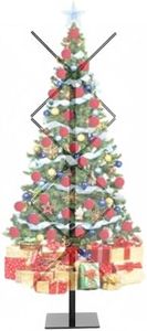 Missyou 50-inch 3D Hologram Fan Christmas Tree Display and Stand,3 x 52cm Fans with Bluetooth,App & Remote ,Holographic Fan LED,Customizable Video Content for Exhibitions,Trade Shows,Advertising