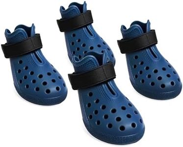 Dog Shoes for Hot Pavement - Comfortable Paw Protection for Medium & Large Dogs, Adjustable Strap & Non-Slip, Easy-Clean, Outdoor Sports Boots, Dog Booties for Summer Rain (Blue, XL)