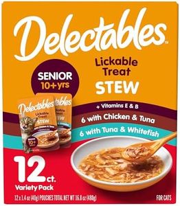 Hartz Delectables Stew Senior Cat Treat Variety Pack, 12 Count