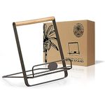 Regal Trunk Metal Cookbook Holder Stand - Recipe Book Holder - Adjustable and Foldable Cookbook Stand for Kitchen Counter - Book Holders for Reading Hands Free - Ipad Stand Or Mini Easel Stand