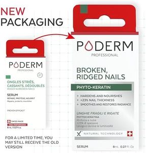 PODERM 2-in-1 Nail Treatment for Fragile, Splitting, Ridged Nails – Strengthening & Nourishing, Swiss Made