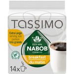 Tassimo Nabob Breakfast Blend Coffee Single Serve T-Discs, 123g