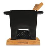 Boska Tapas Fondue Set Nero L - Fondue Set - for 12.3 oz of Melted Cheese - 20.3 fl oz - Small Fondue Sets - with tealight