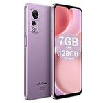 Ulefone Note 14 SIM-Free & Unlocked Mobile Phones, Up to 7GB RAM 16GB ROM/128GB Extension Android 12 Phone, 4G Dual SIM Cheap Smartphone, 3-Card Slots, 4500mAh, 6.52 inch, Face ID, UK Version, Purple