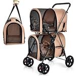 4-in-1 Double Layer Pet Stroller, F
