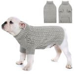 CITÉTOILE Dog Jumper,Knitted Pullover Dog Sweater for Small Medium Large Dog,Washable Turtleneck Knitted Sweater Dog Coat,Comfortable and Soft Winter Coat,Warm and Light Dog Sweater