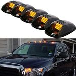 CAMFIRE Car 5pcs Cab Roof Marker Lights For Truck SUV DC 12V 12-SMD LED Smoked Black Lens Clearance Marker LED Roof Lamps Doom Lights For All Cars