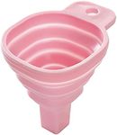 Mini Funnels Collapsible Funnels with Wide Mouth Foldable Funnels Multi-Purpose Funnels for Filling Bottles Water Pill Capsules Spices Kitchen (Pink)