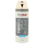 Plasti-kote 22101 400ml Premium Spray Paint Satin - White,Package may vary