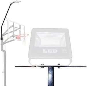 Skywin Metal Stands with LED Lights for Basketball Hoop and Backboard - Basketball Hoop, Outdoor In-Ground with LED Basketball Rim Light