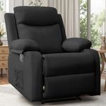 Korser Recliner Chair, Small Recliners for Small Spaces, Manual Recliner with Cup Holders and Side Pockets, Chairs for Living Room, Bedroom, Nursery